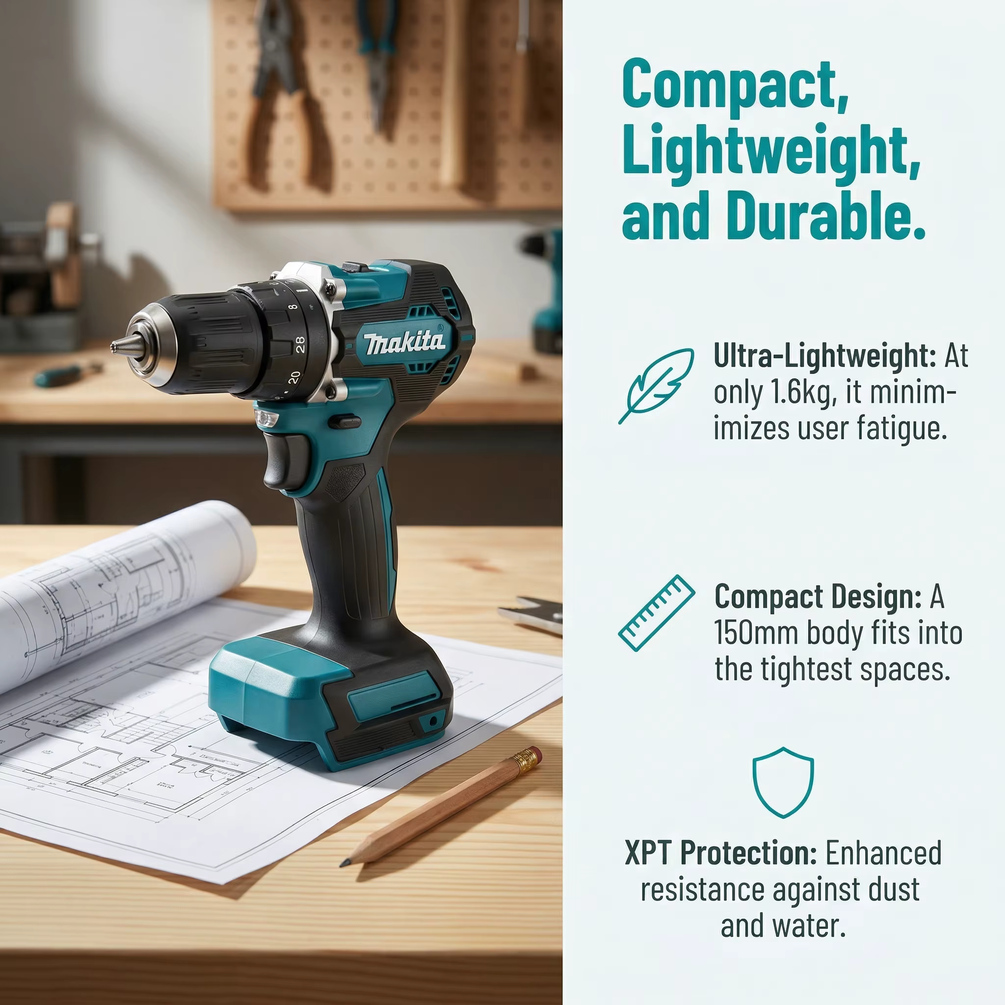 Perceuse-visseuse sans fil MAKITA DDF487 18V