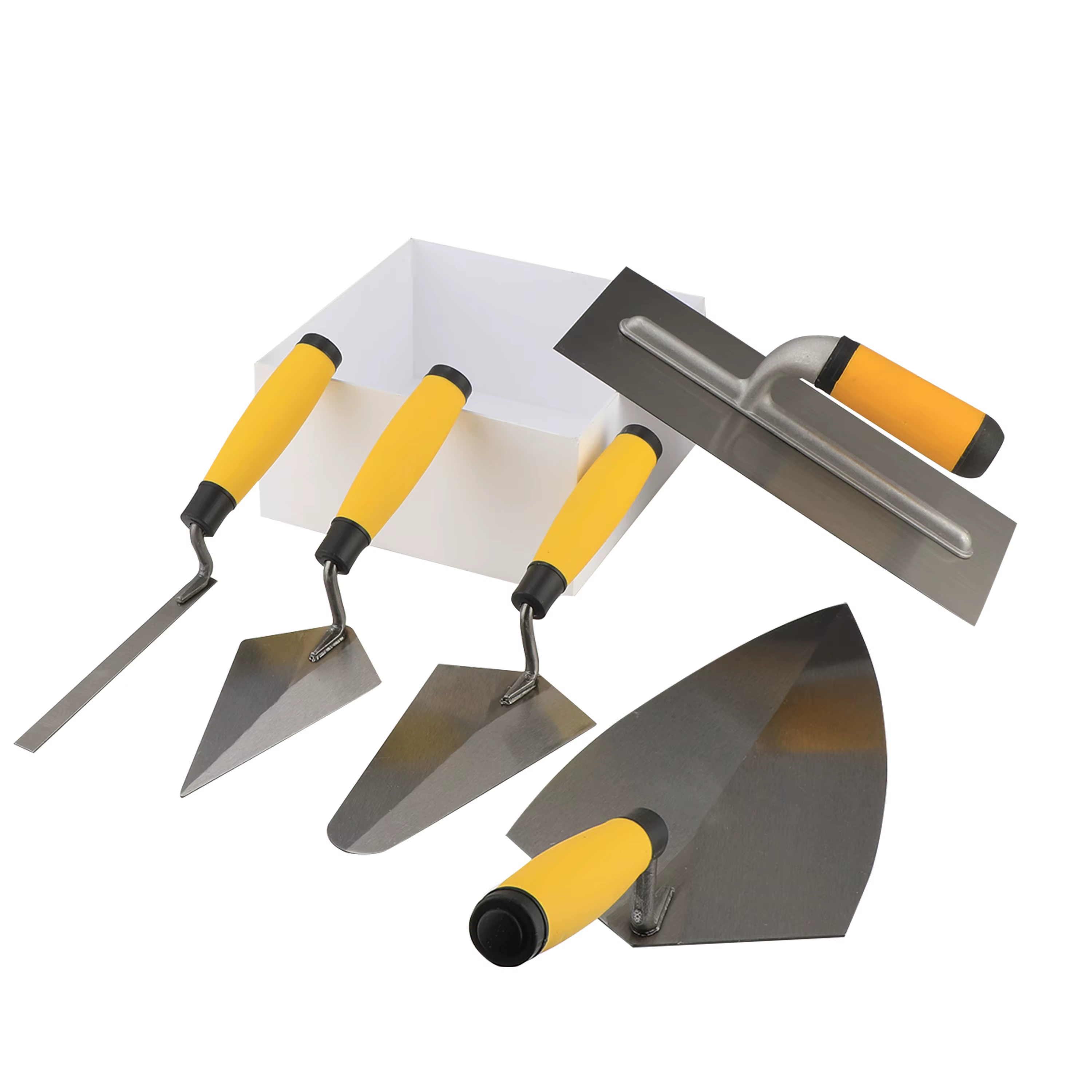 5 pièces Mason Set manche en bois en acier au carbone