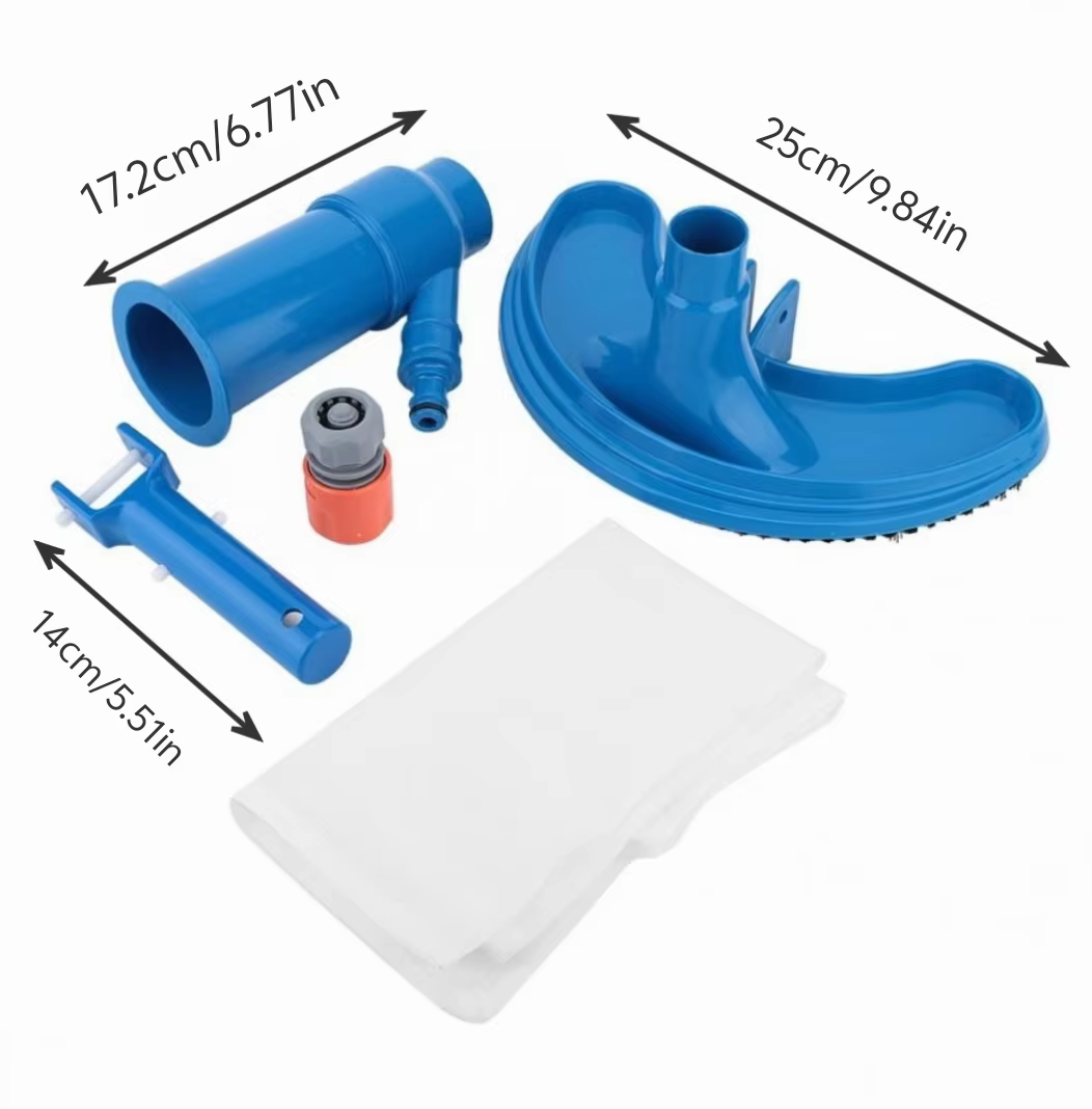Kit d'outils de nettoyage professionnel pour piscine avec brosse