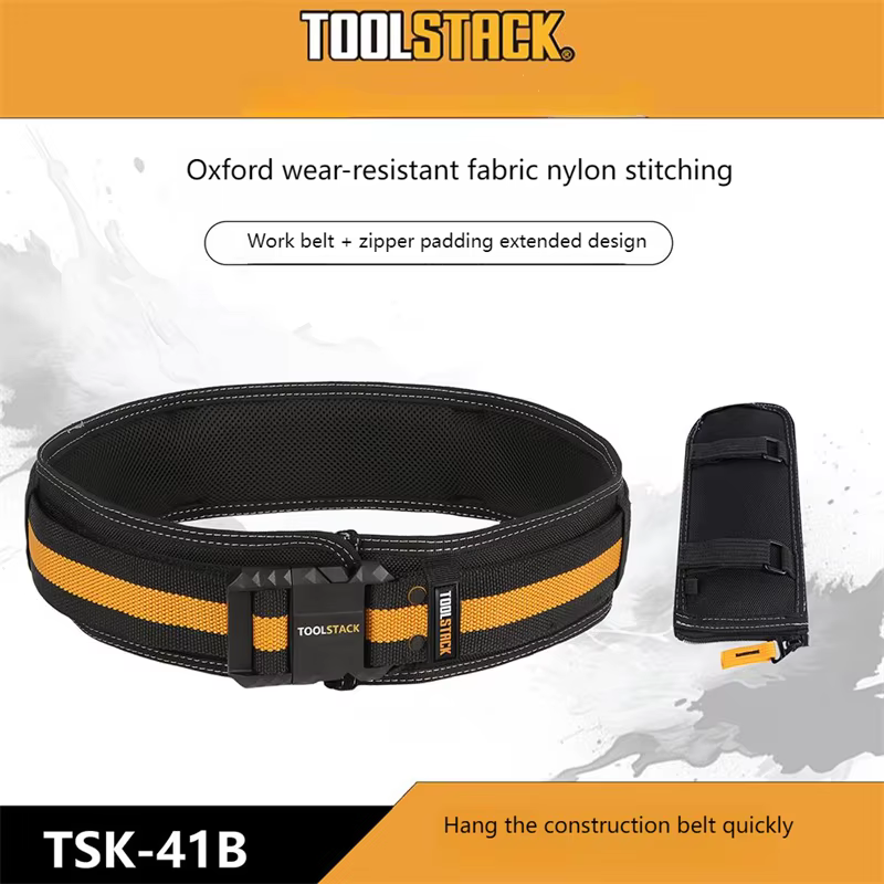 Ceinture de travail TOOLSTACK 1200D Oxford résistante à l'usure avec boucle réglable pour électriciens
