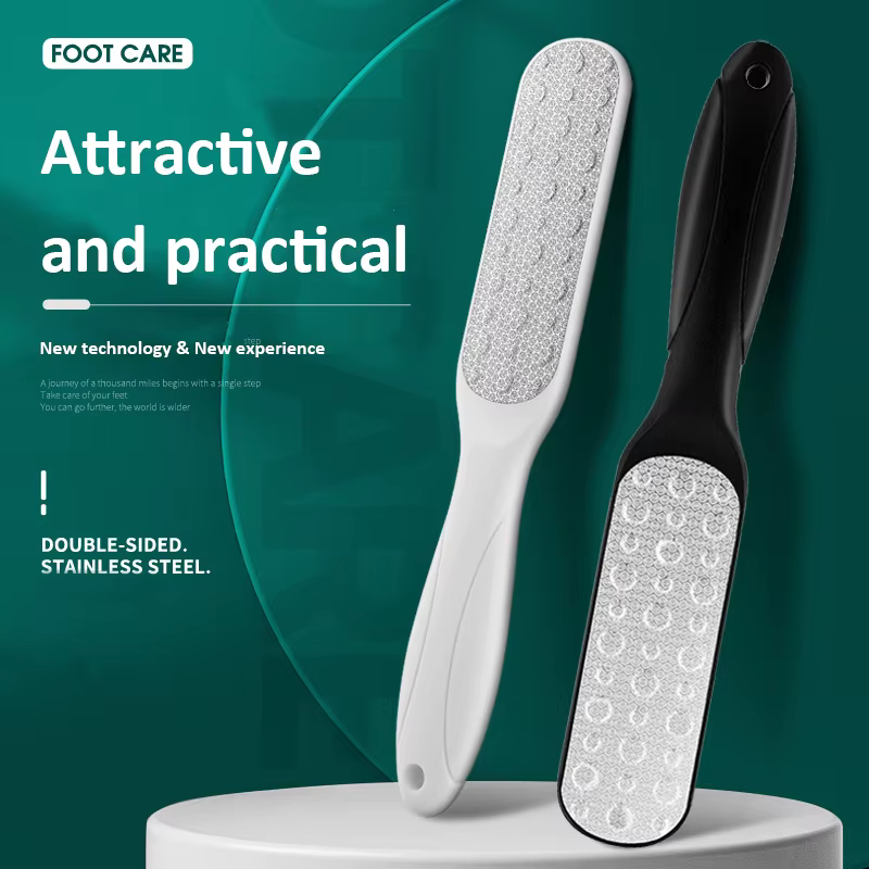 Lime à pieds double face pour l'élimination des callosités, outils de pédicure professionnels, grattoir calleux, ponceuse, lime à talon, fréquence de la peau, haute qualité