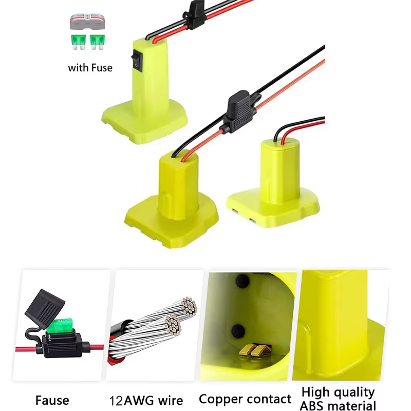 Adaptateur de batterie pour batterie Ryobi ONE + 18V Nimh/Nicd/Li-ion