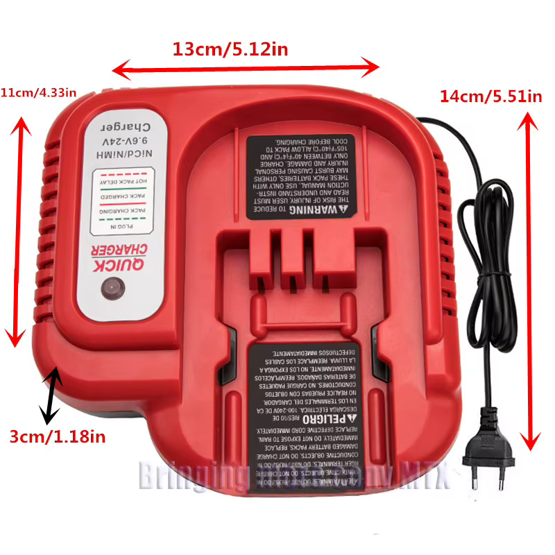 Chargeur de batterie Ni-cd&Ni-Mh 9.6V 12V-18V adapté aux batteries Black&Decker 12V A12, A12-XJ, A12EX, A1712, FS120B, FSB12, HPB12