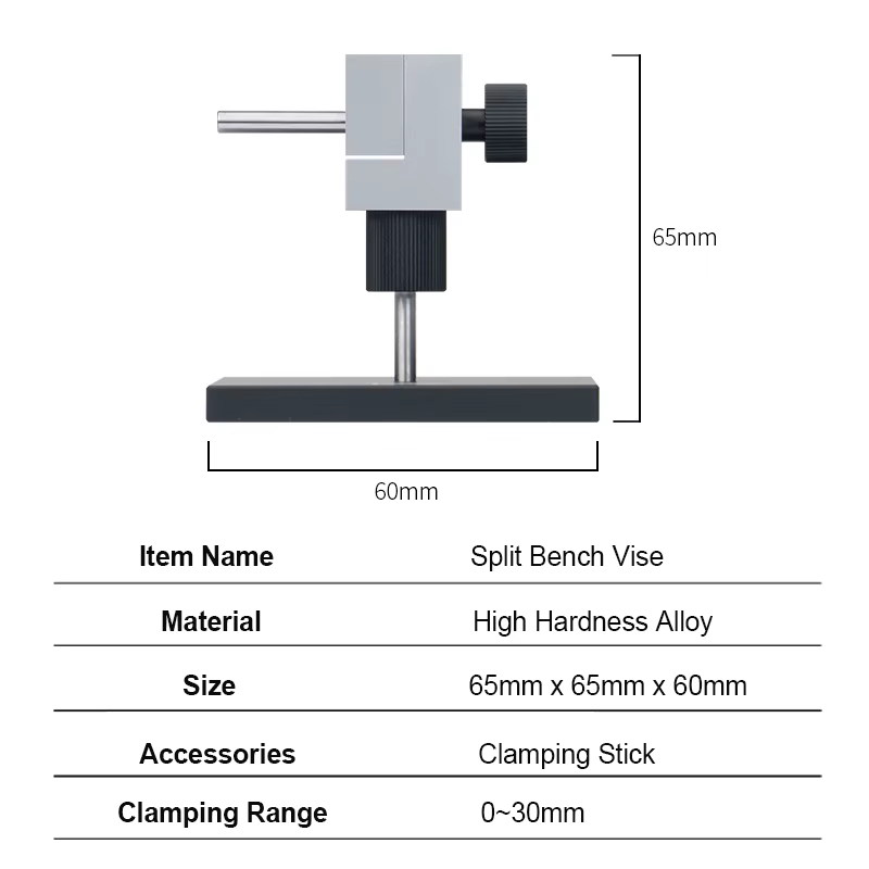 RAYSTUDIO – étau d'établi fendu 0.005mm