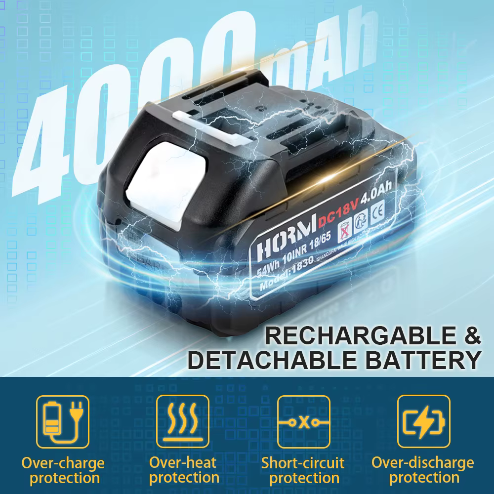 Série de batteries au Lithium rechargeables 18V/21V