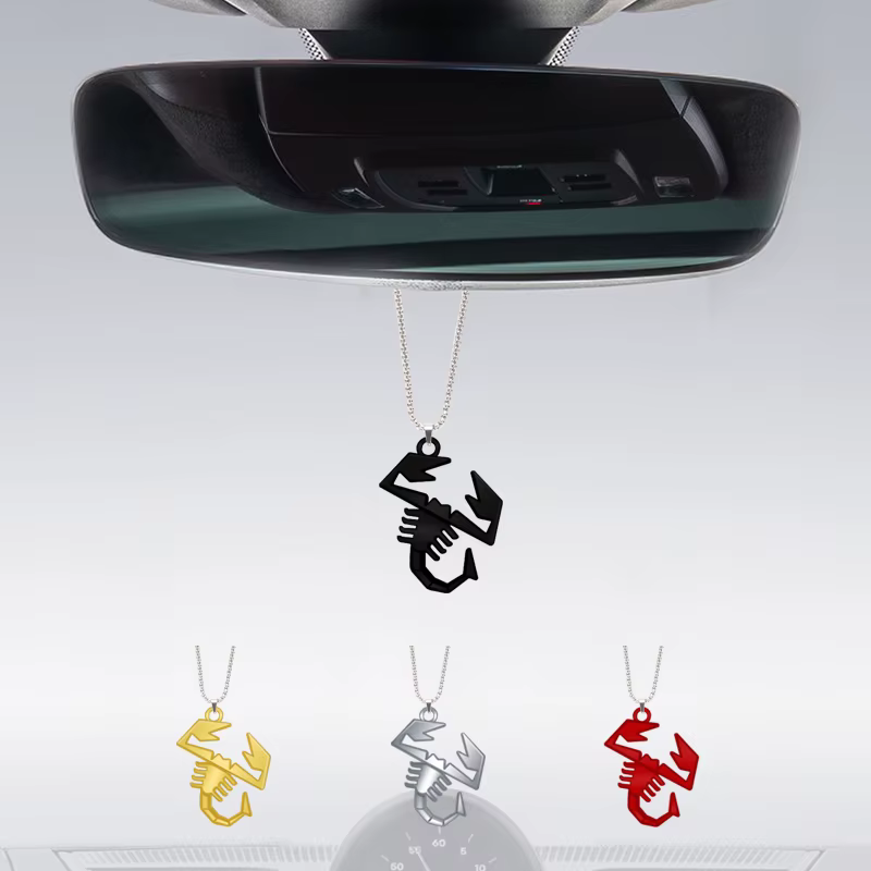 Scorpion Logo emblème pendentif intérieur de voiture Auto rétroviseur ornements décoration pour Panda Stilo Punto Bravo 595 500 500c e s