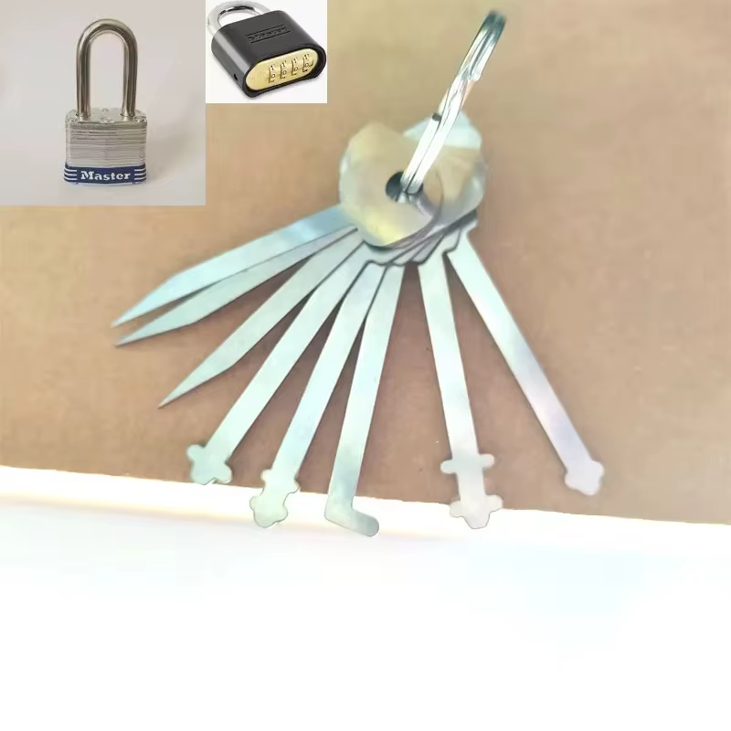 Clés maîtresses, crochet de serrure squelette, outils de crochetage pour ouvrir les portes, ensemble de clés pour ouvrir les serrures de porte, porte-clés, clé maîtresse pour ouvrir toutes les portes