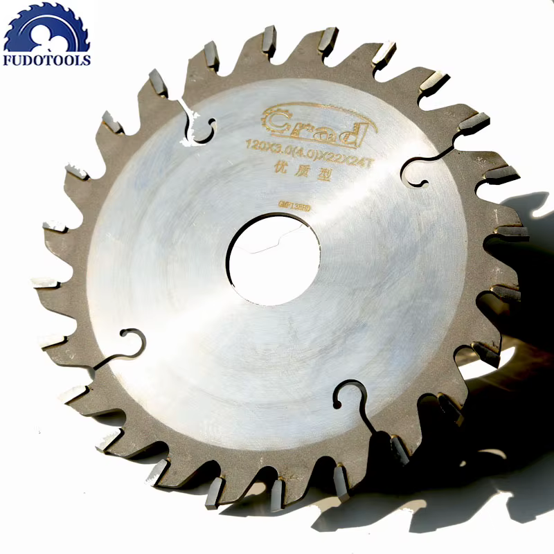 Lames de rainurage à prix compétitif 120*3.0-4.0*22/20*24T&120x2.8-3.6/2.2*20/22/23*24TCT pour rainurer les
