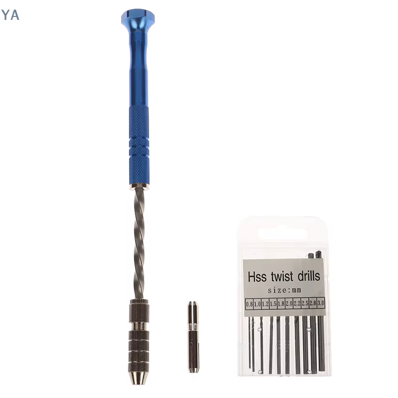 【TL】Kit de perceuse manuelle semi-automatique bleue extensible 0