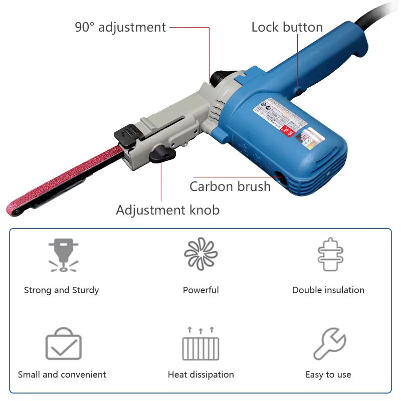 Ponceuse à bande 220V 500W