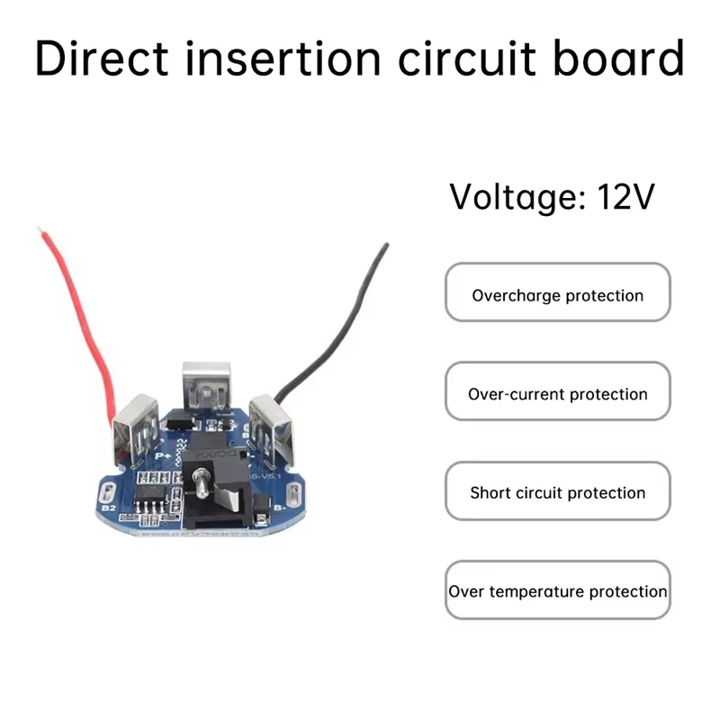 Kit de bricolage de batterie d'outils électriques enfichables 12V