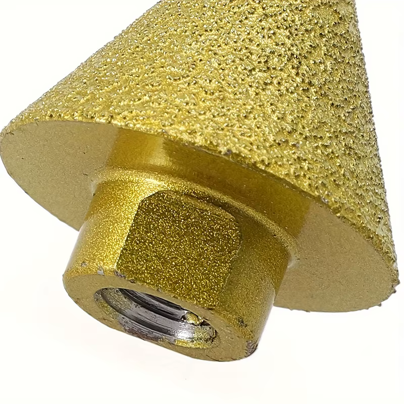 M14 diamant chanfreinage foret conique gravure roue de polissage diamant conique fraise adaptée à la pierre, céramique Ti