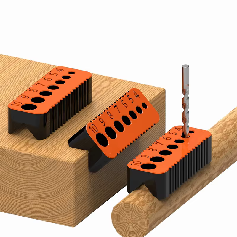 Convient aux forets de 4 mm à 10 mm. Le guide de perçage peut être réutilisé comme outil