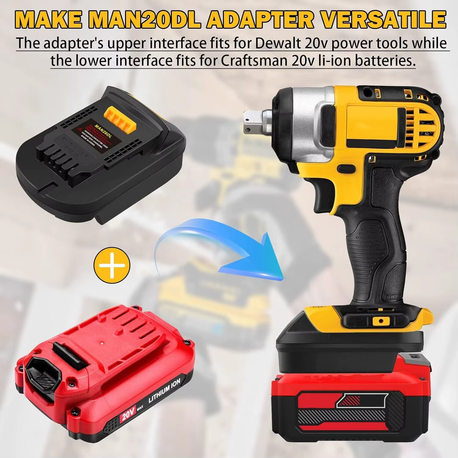 Adaptateur pour Stanley New fatmax v20 20V SB202 SB204 SB206