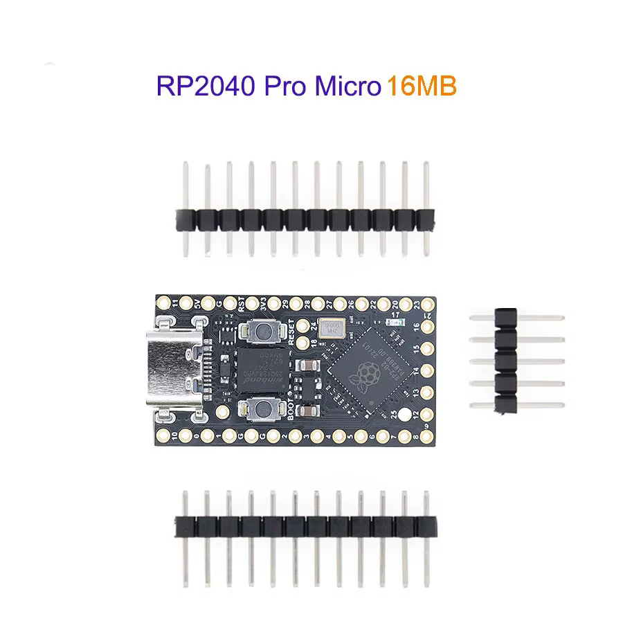 TENSTAR RP2040 Pro Micro carte de développement 4 mo/16 mo Flash double cœur prend en charge Mciro Python Compatible pour Raspberry PI PICO