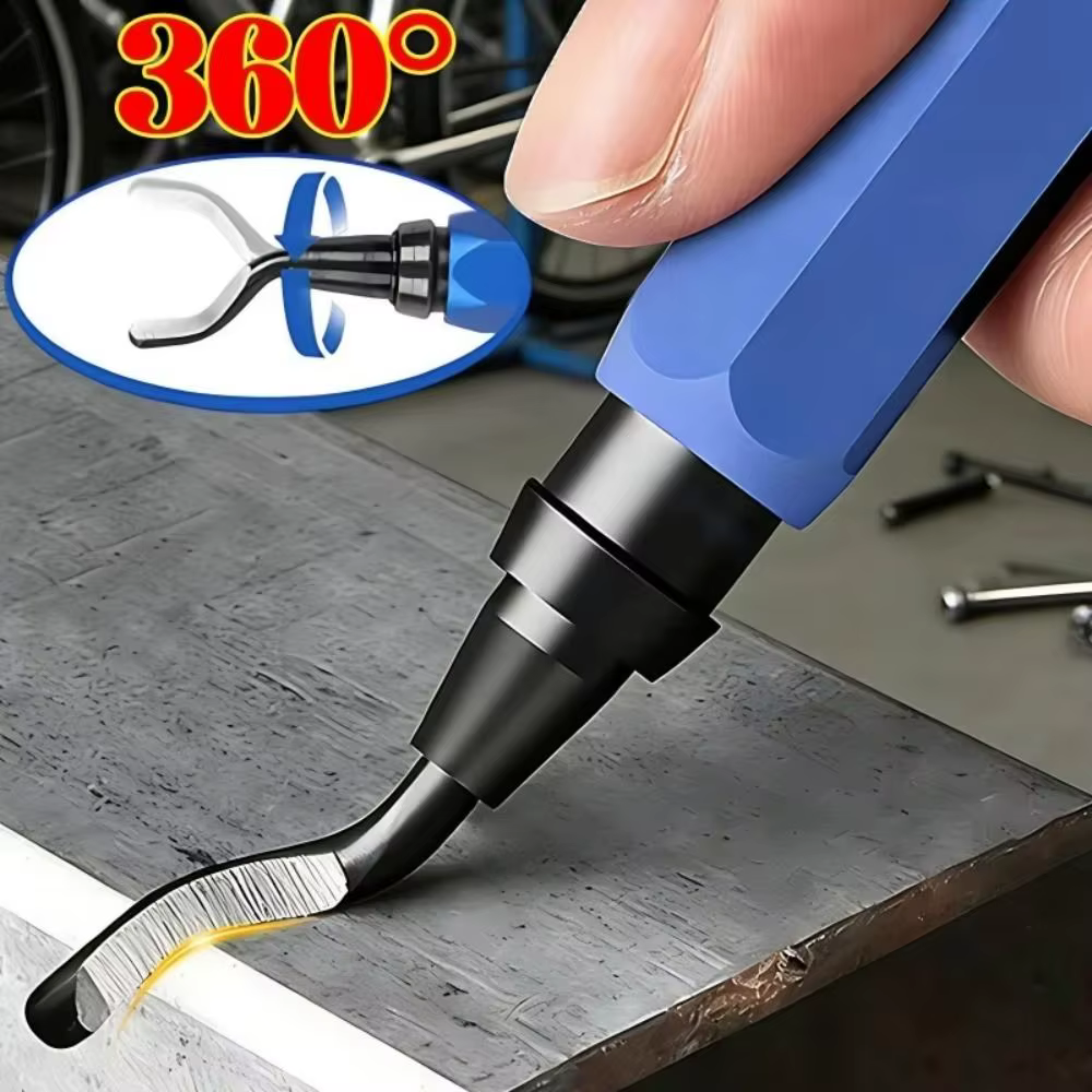 Coupe-burrs métalliques multi-usages robustes 360 ° Outil d'ébavurage