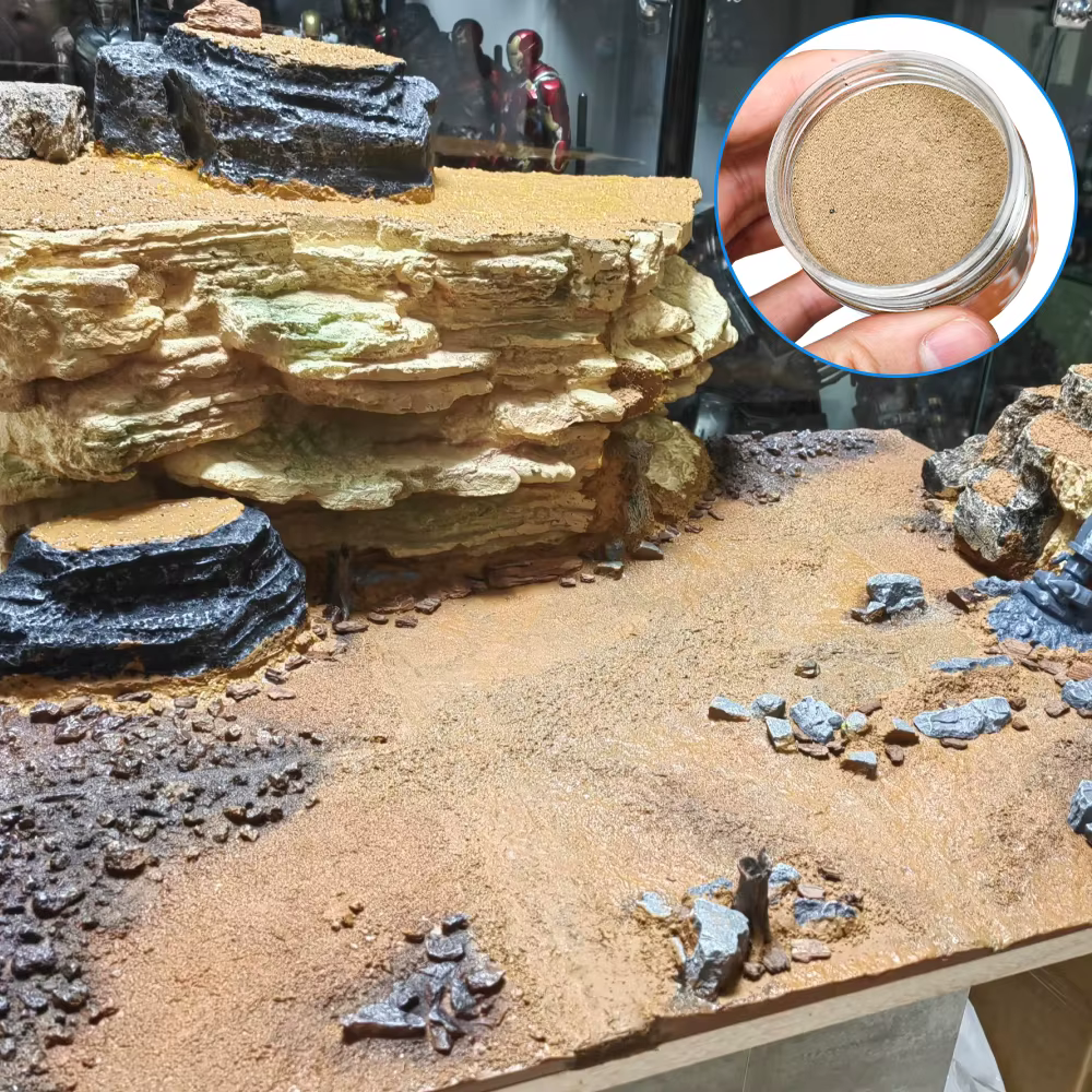 Matériau de base pour terrains en terre naturelle, pour la modélisation de paysages, scènes réalistes, projets de bricolage pour modèles miniatures, architecture, 100ml