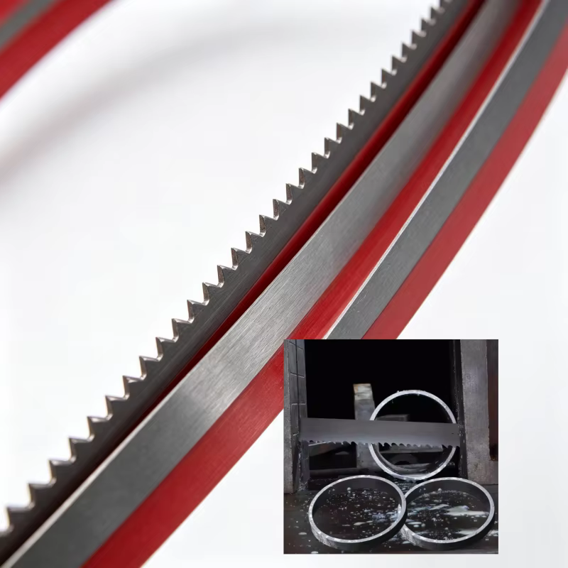 (La personnalisation est acceptée) Lame de scie à ruban bimétallique 2450-2908 mm x 27 mm x 0