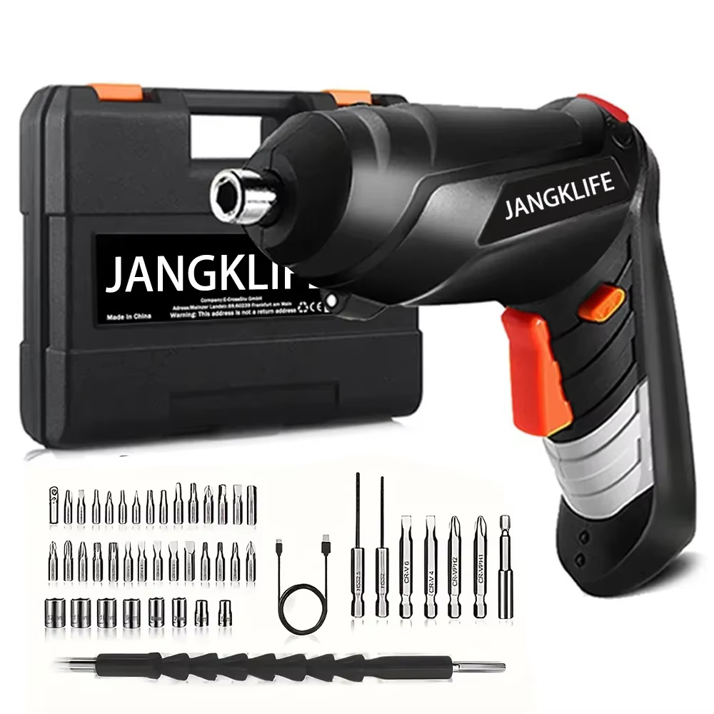 JANGKLIFE tournevis électrique batterie tournevis sans fil Rechargeable puissant Impact tournevis sans fil perceuse