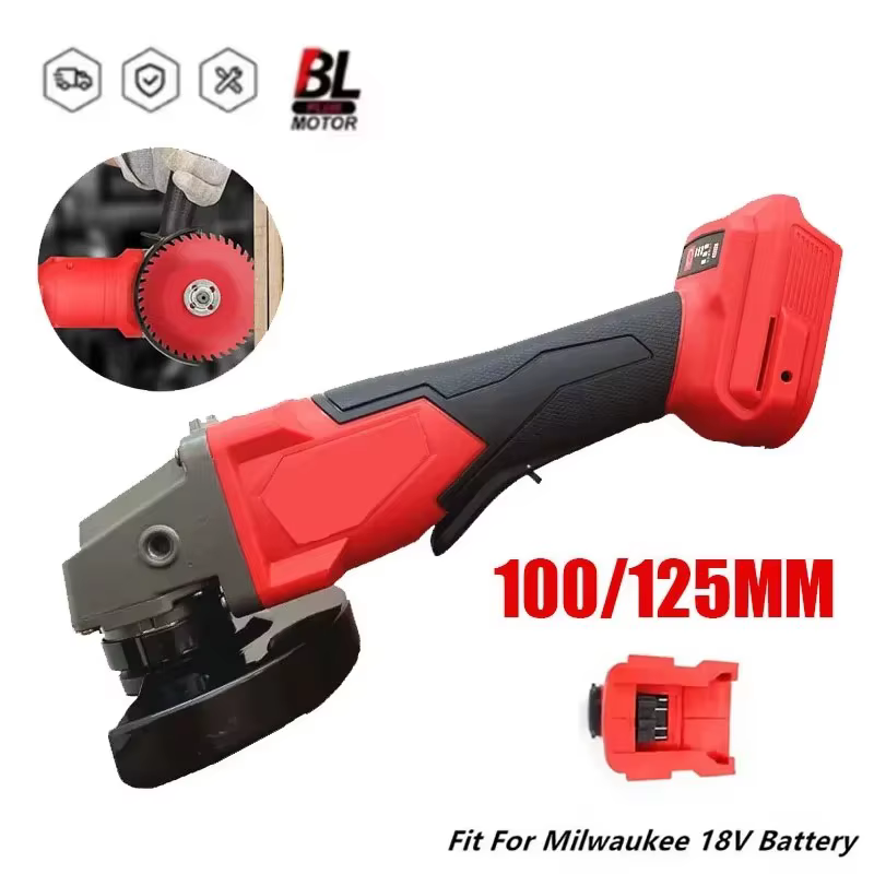 Convient pour Milwaukee 18V batterie meuleuse d'angle sans brosse 3 vitesses 100/125mm électrique sans fil polissage Machine de découpe M14