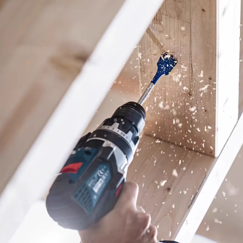 Jeu de forets Bosch EXPERT Self Cut Speed Spade à tige longue pour le travail du bois