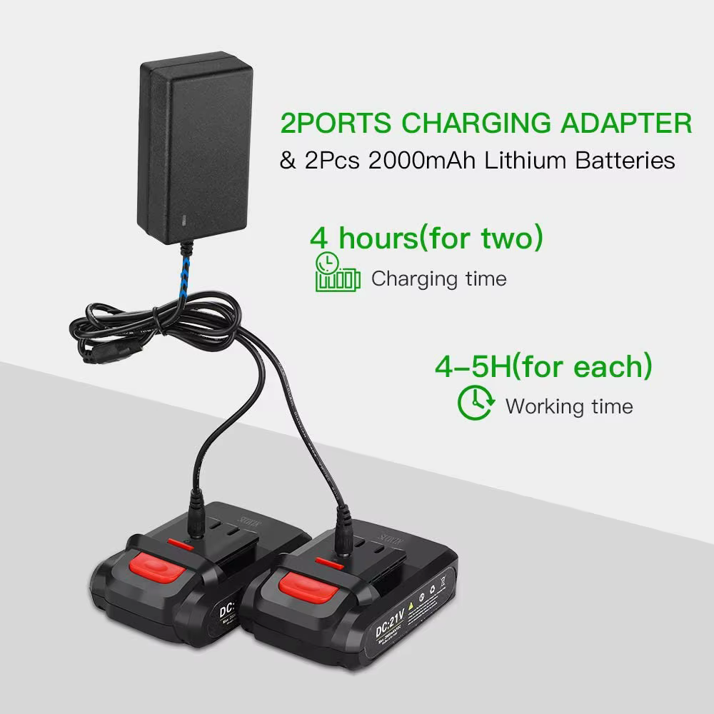 Nouvelles Cisailles Électriques Sans Fil 21V Multifonctionnelles Pratiques pour Tissus et Branches avec Poignée en Plastique pour Usage Domestique