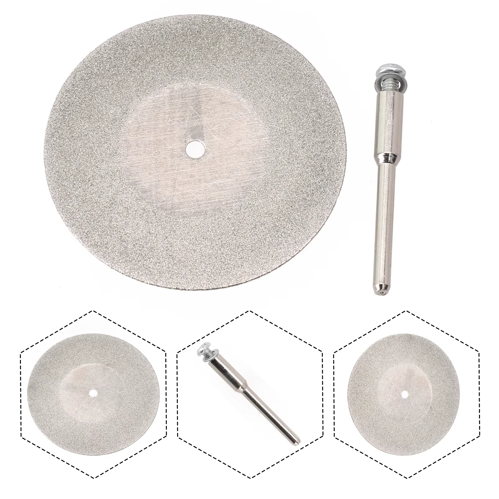 Ensemble de disques de coupe diamantés miniatures pour accessoires rotatifs