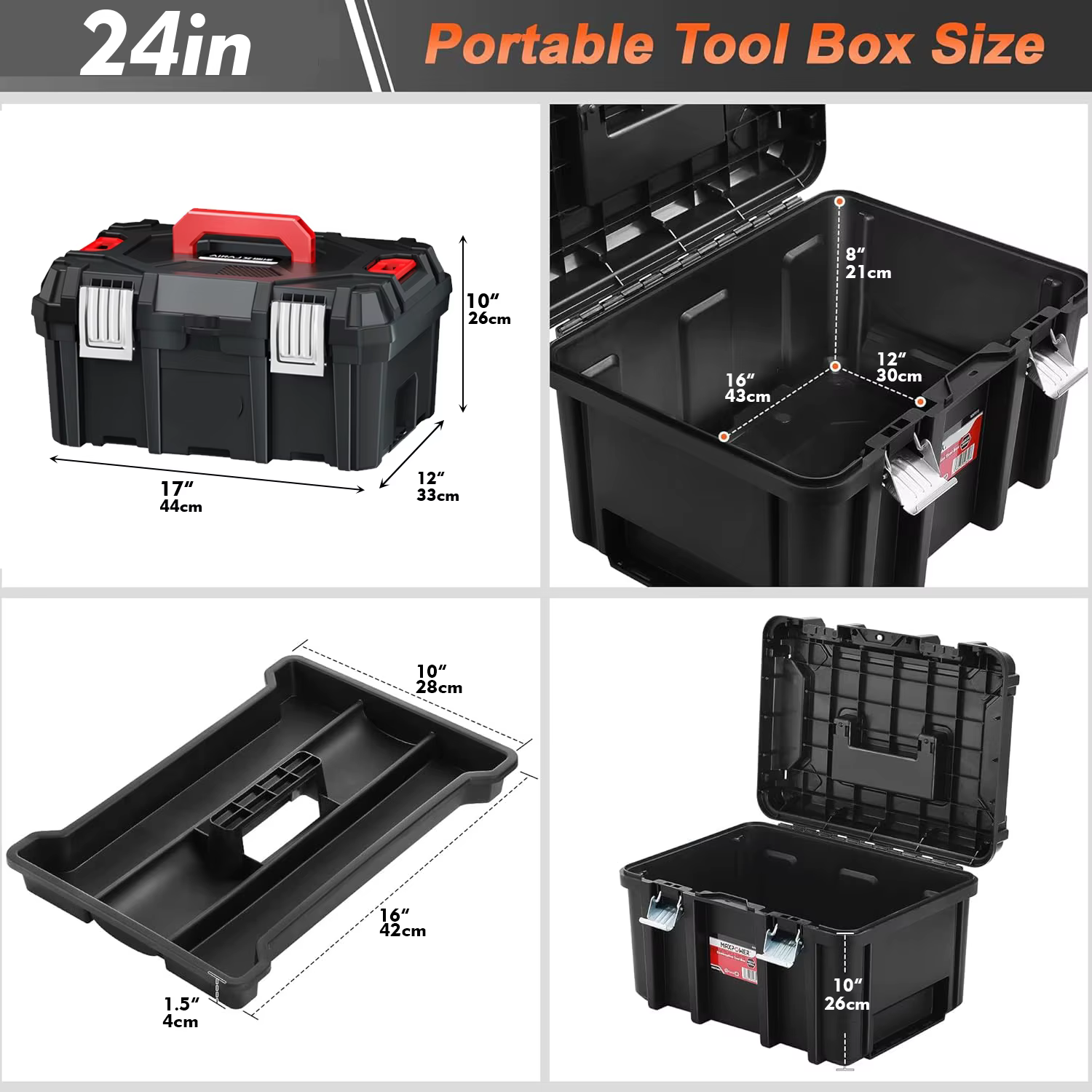 Grande boîte à outils multifonctionnelle pour la maison