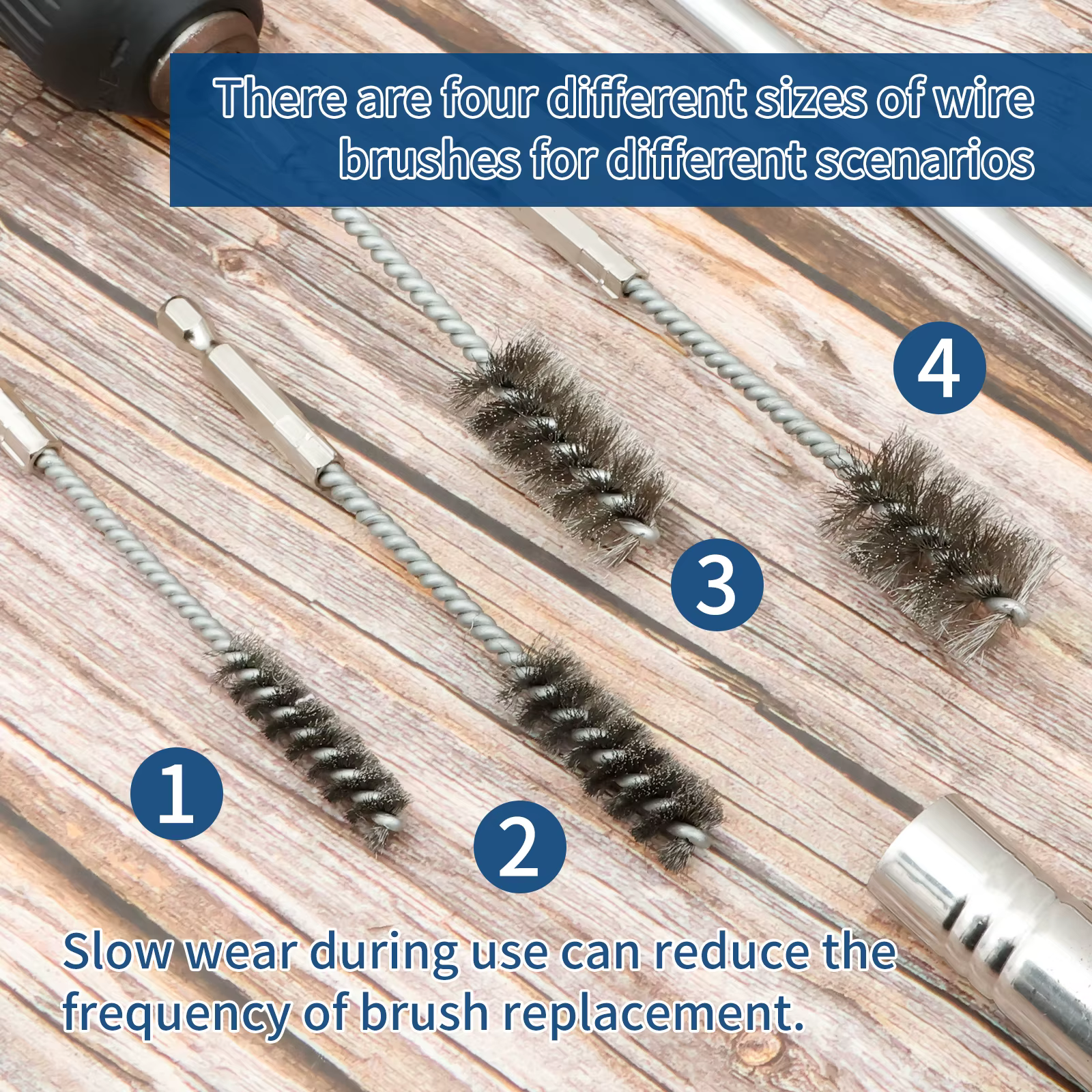 Brosse de perçage en acier inoxydable