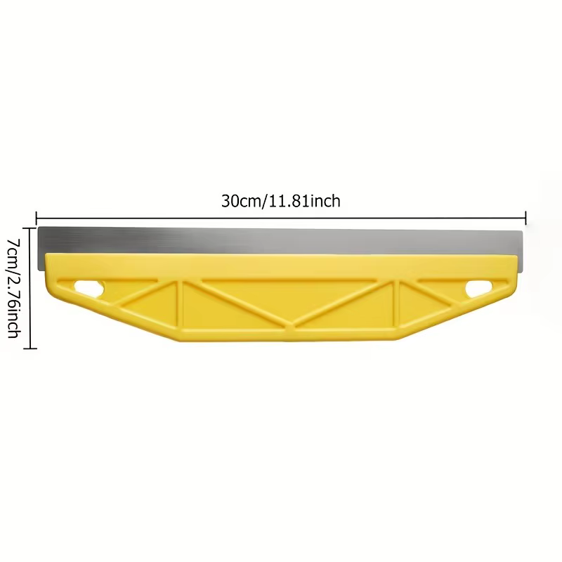 Bordureur de peinture jaune robuste de 12 pouces avec poignée ergonomique et outil