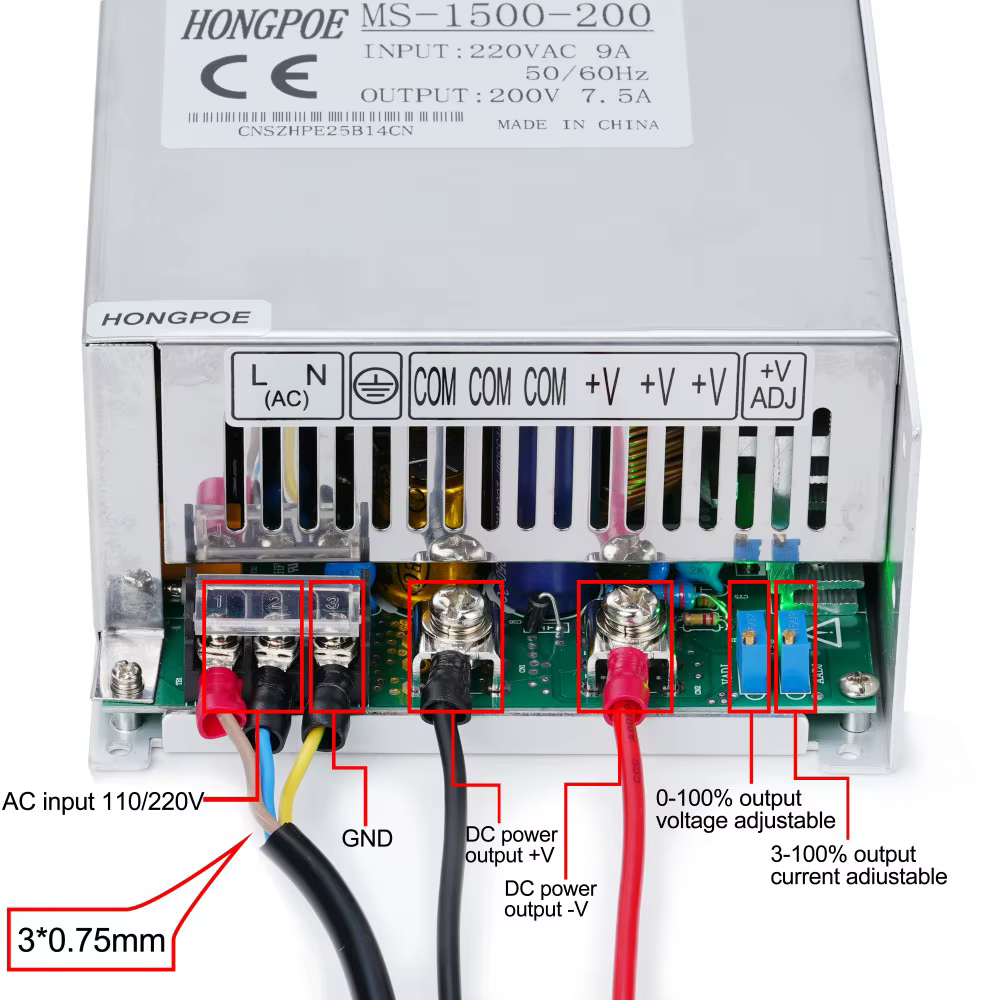 Alimentation électrique réglable