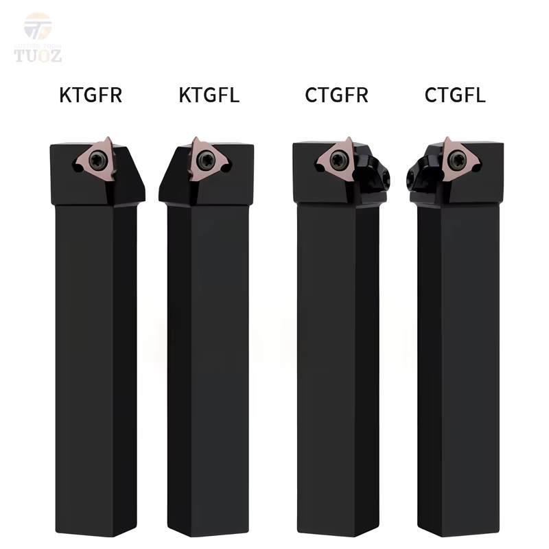 TUOZ CNC outil de tour tourelle de montage verticale CTGFR/KTGFR/KTGFSR/CTGFSR pince à ressort porte-outil à rainure peu profonde