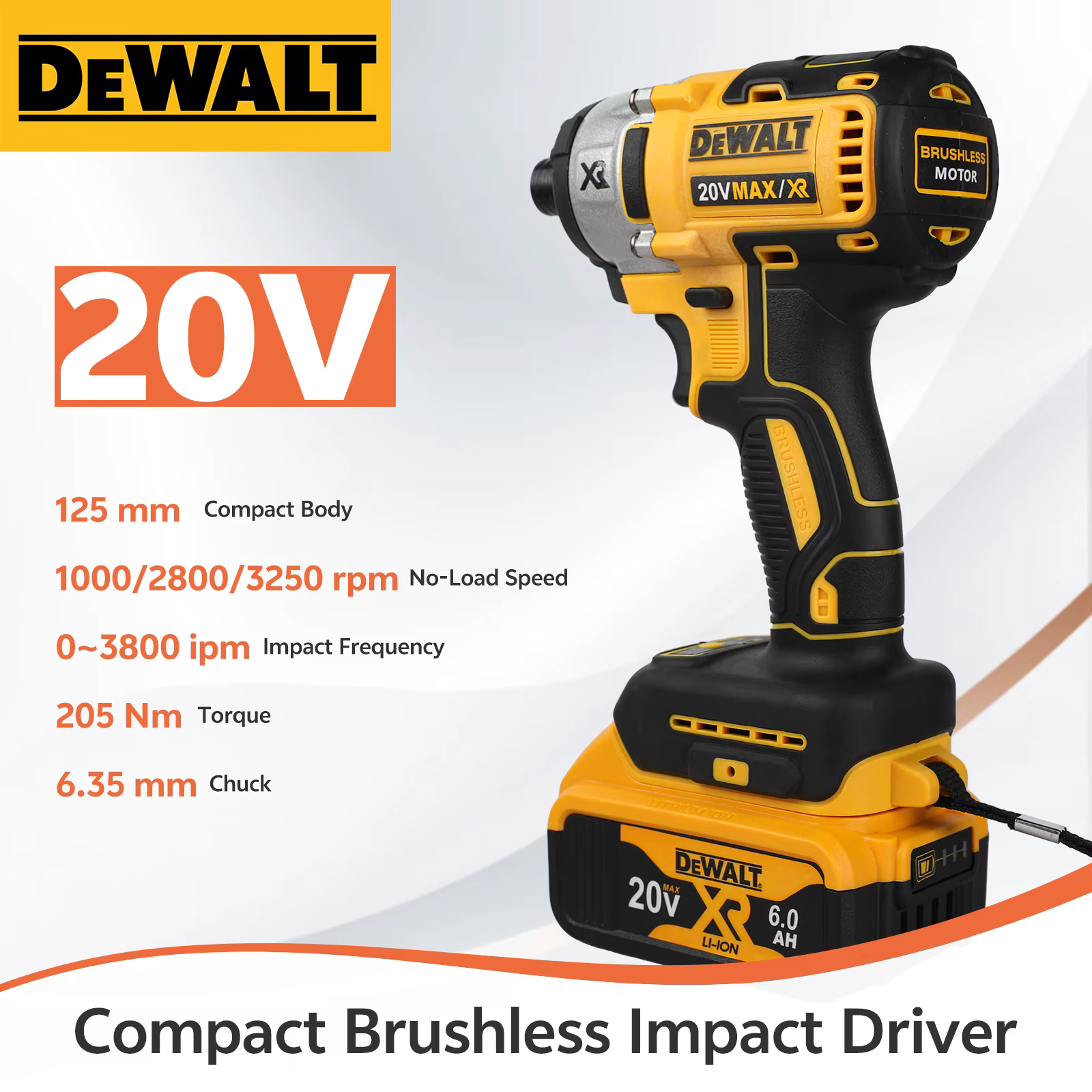 DEWALT DCF887 outils de forage électrique tournevis à percussion 20V perceuse sans fil