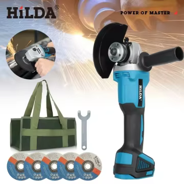 HILDA 125mm meuleuse d'angle sans brosse et brossée rectifieuse sans fil coupe 12V