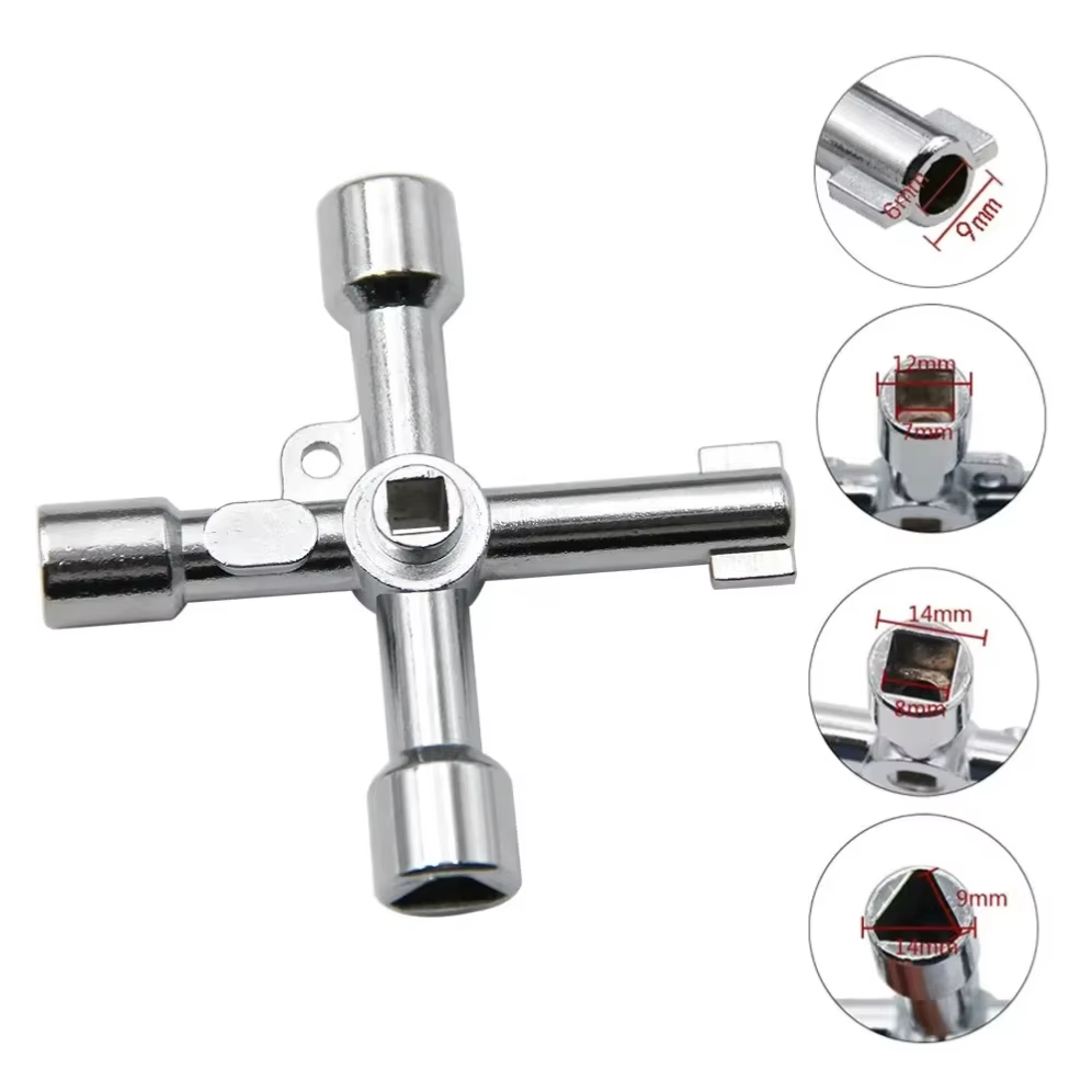 Tournevis multifonctionnel 4-en-1 portable en argent