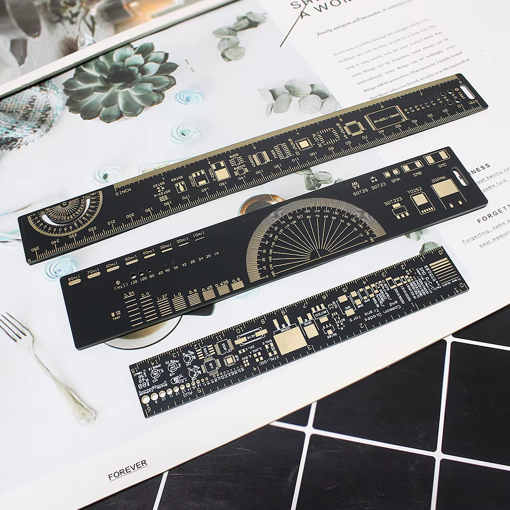 Règle de mesure multifonctionnelle pour PCB de 15 cm/20 cm/25 cm