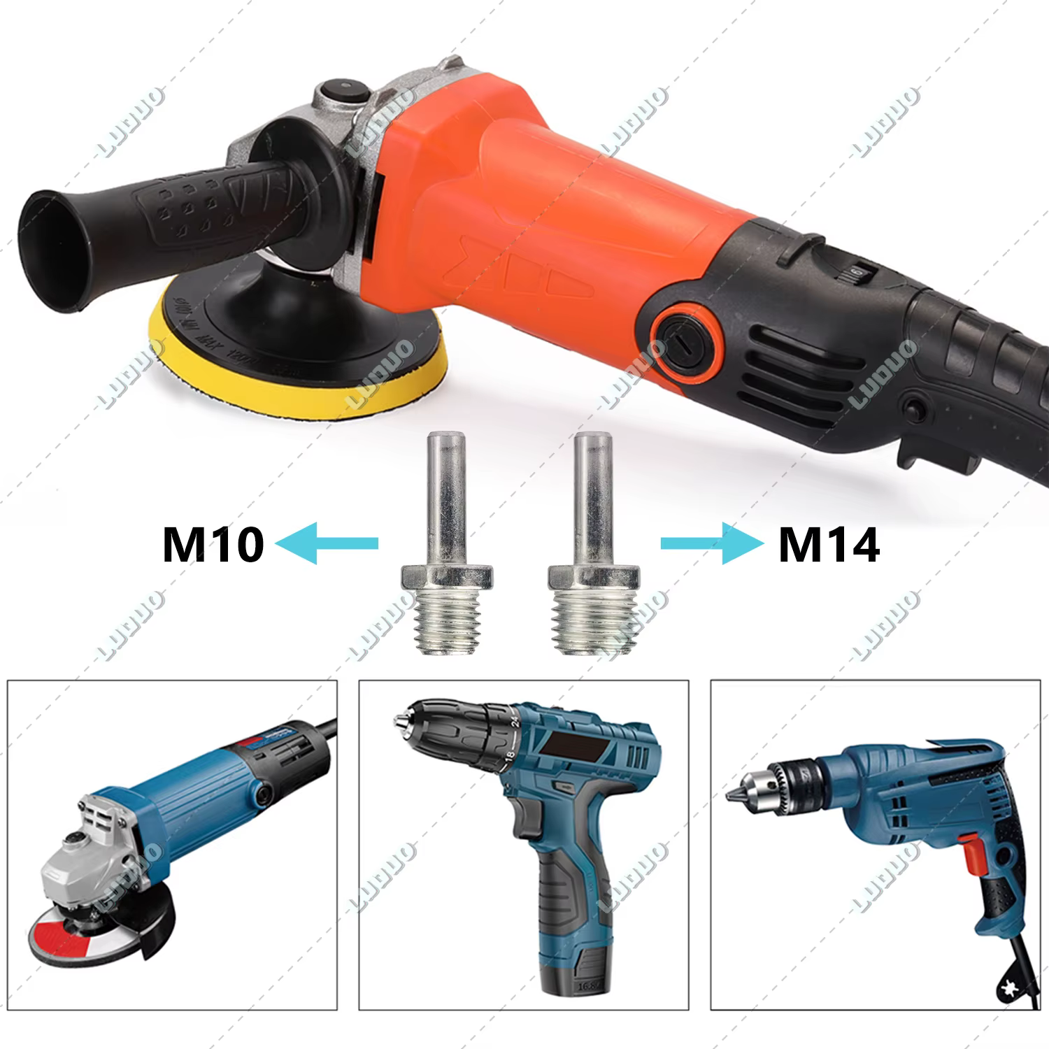 Adaptateur de perceuse M3 M6 M10 M14