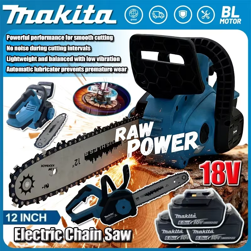 Makita – scie à chaîne électrique sans balais de 12 pouces