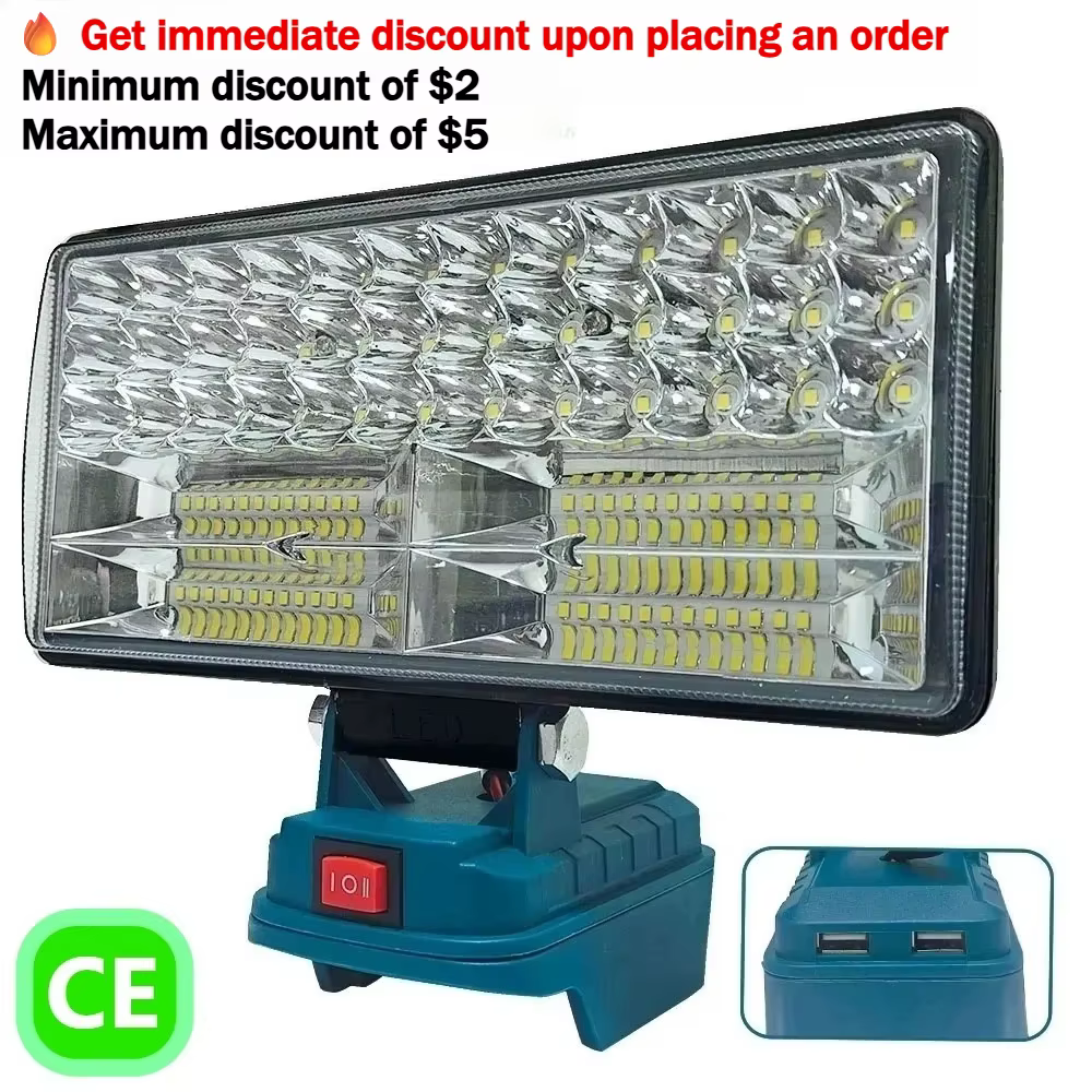 Lampe de travail LED 3/4/8 pouces pour Makita