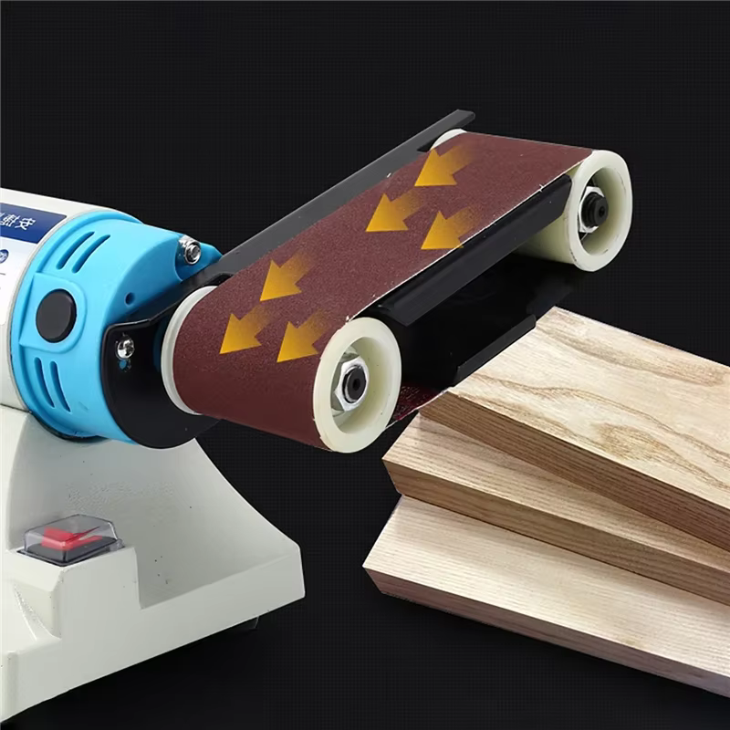 Tête de bande abrasive gauche/droite pour machine à polir