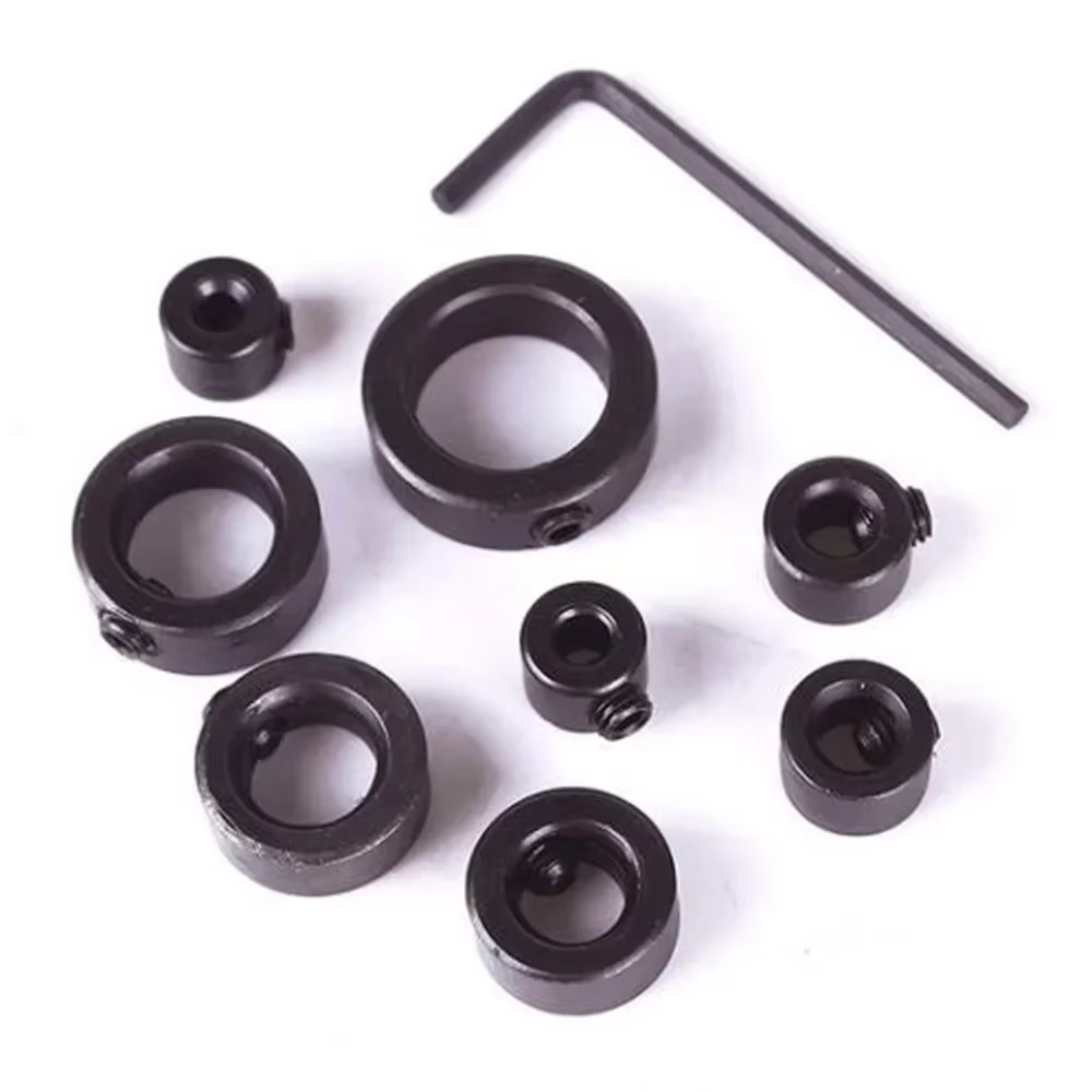 STONEGO 8 anneaux d'arrêt de profondeur de foret – colliers réglables de 3 à 16 mm