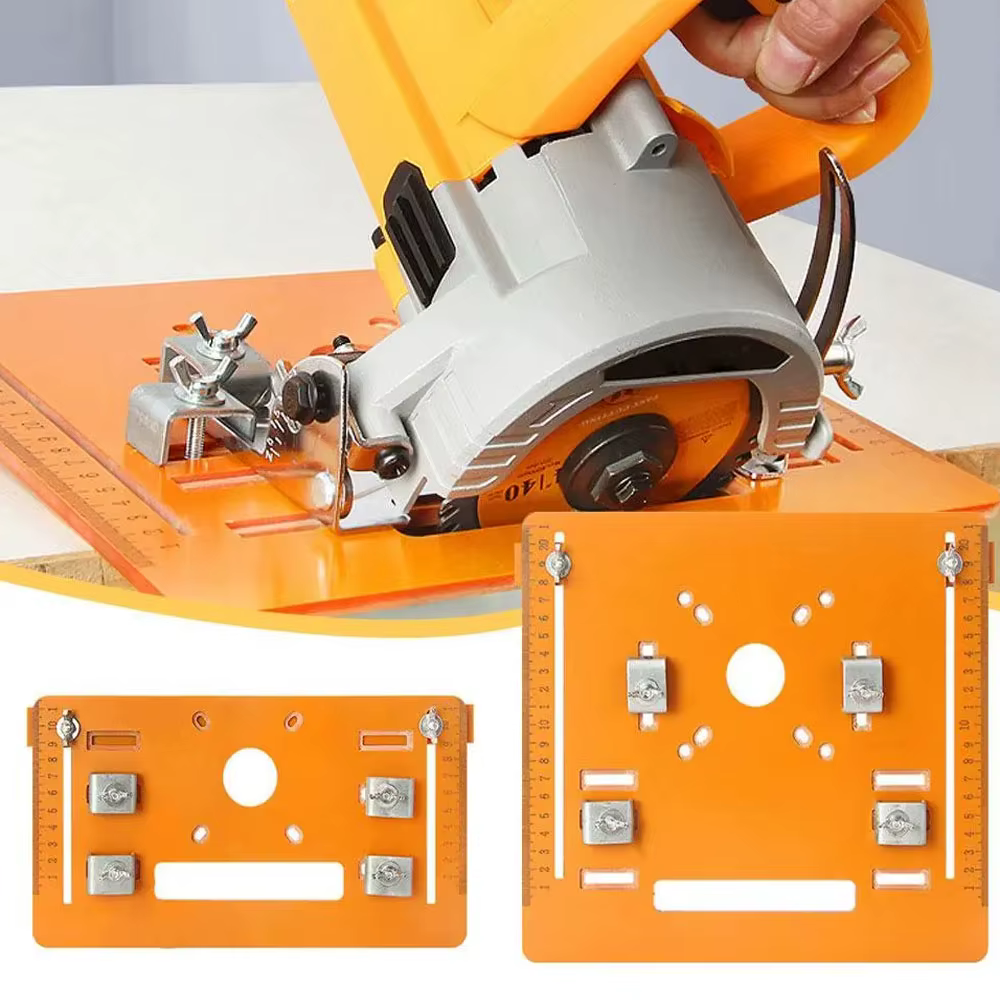 Plaque de base de rail de guidage de scie circulaire HI-Q