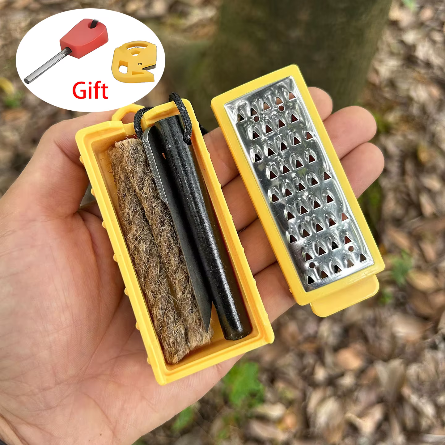 NOUVEAU Kit de Survie en Plein Air pour Camping : Allume-feu, Appareil à Allumer le Feu, et Outil EDC avec Pal Tinder Maker