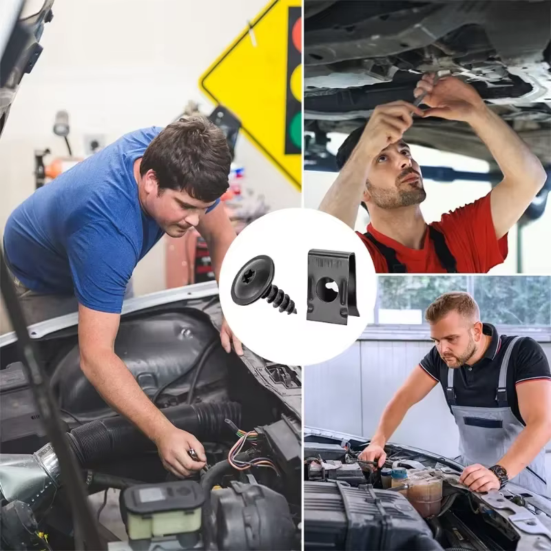 Fixations à vis autotaraudeuses pour voiture