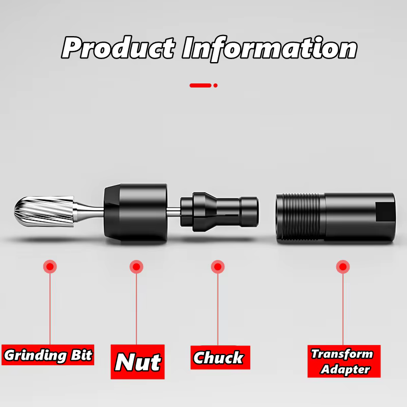 Adaptateur modifié pour meuleuse d'angle 3/6 mm