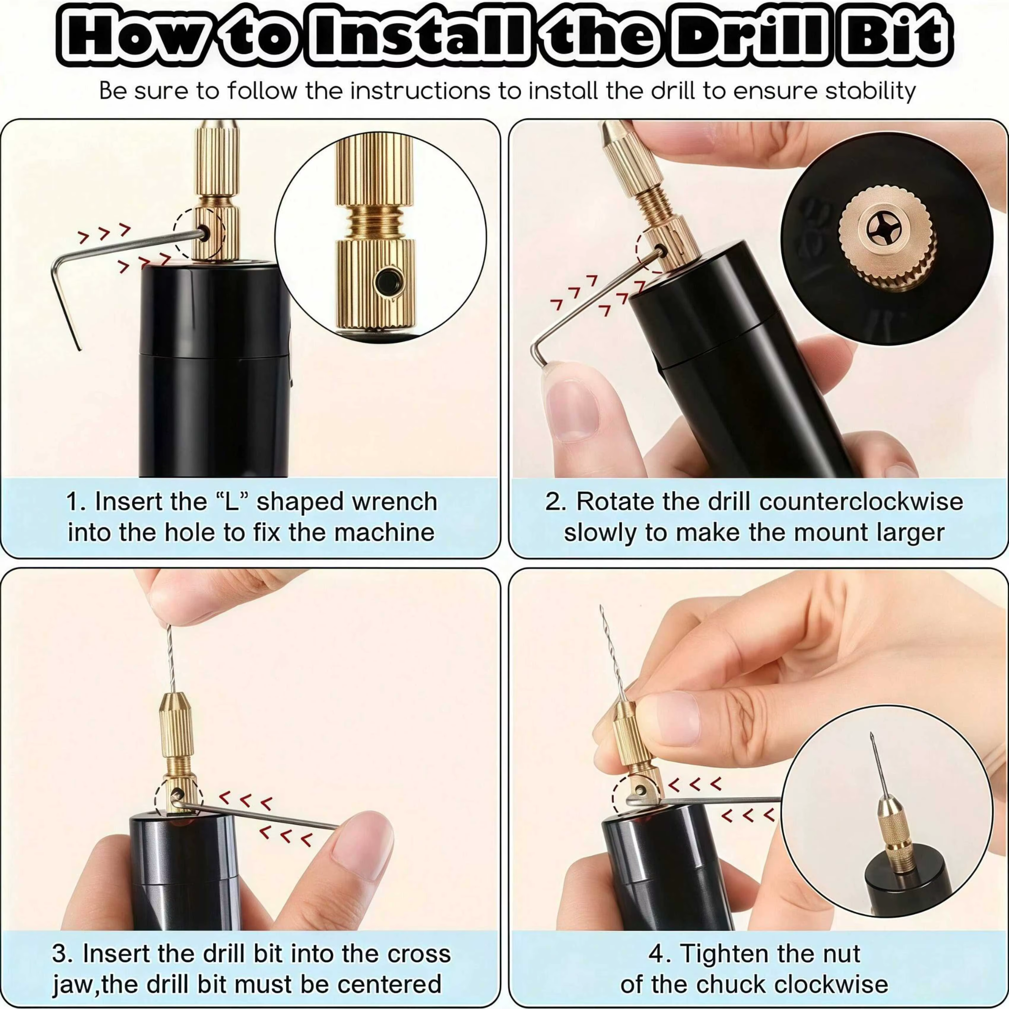 【Mini perceuse électrique】Ensemble de 10/110/410 pièces