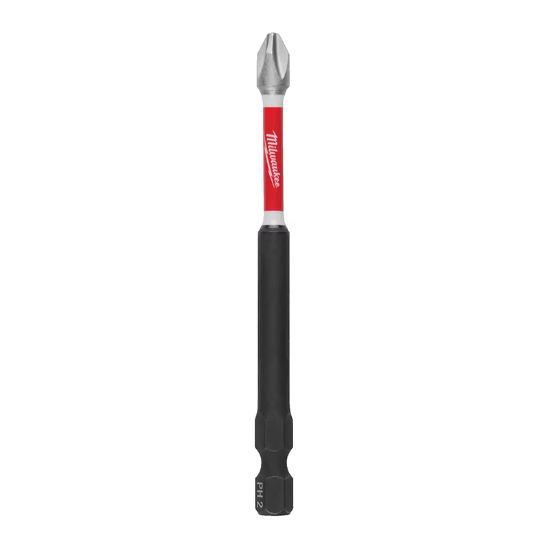 Milwaukee 48-32-5091 50 embouts de tournevis à chocs SHOCKWAVE PH2 90 mm magnétiques à couple élevé pour outils électriques