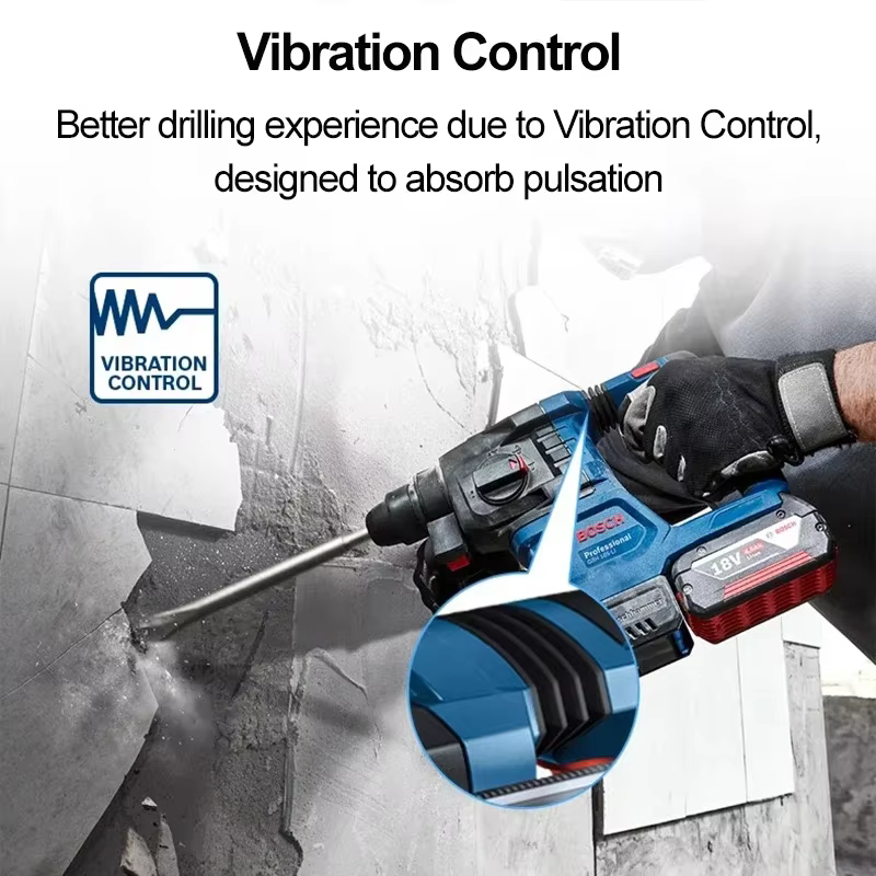 BOSCH GBH 185-LI marteau rotatif professionnel sans brosse perceuse à percussion SDS PLUS 18V marteau électrique en béton Rechargeable GBH185-LI