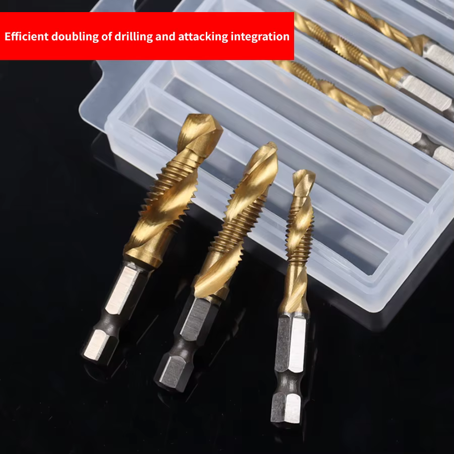 Ensemble de tarauds de Machine combinée de perceuse et de robinet