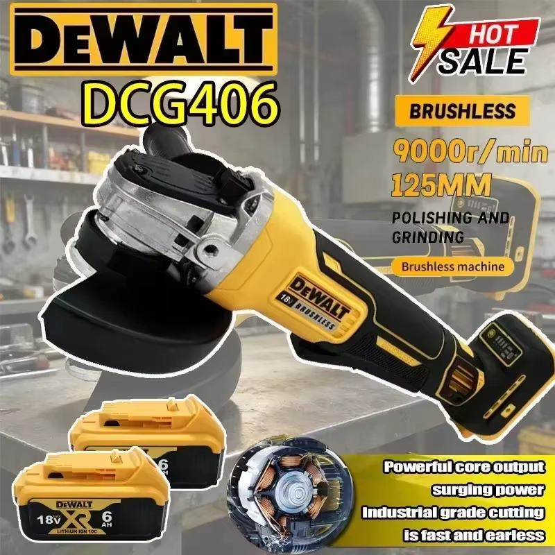 DEWALT DCG406 Meuleuse d'angle à tête plate 125 mm